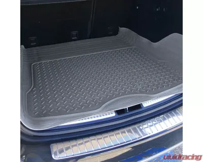 Spec-D Universal Gray PVC Rubber Floor Mats w/ 2x front, 2x rear & 1x trunk liner - MAT-4201GRY