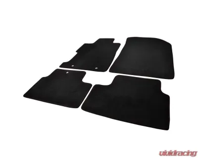 Spec-D Black Carpet Floor Mats w/ Red Stitching (4pc) Honda Civic 2006-2010 - MAT-CV062-ATW