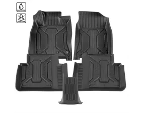 Spec-D Matte Black Injection TPE Floor Mats (5pc) Honda Civic 2016-2021