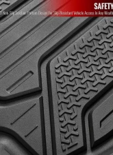 Spec-D Matte Black Injection TPE Floor Mats (5pc) Honda Civic 2016-2021                                     - MAT-CV16-MP - Image 6