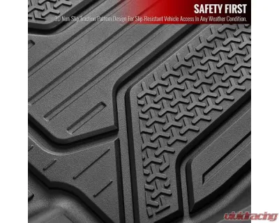 Spec-D Matte Black Injection TPE Floor Mats (5pc) Honda Civic 2016-2021 - MAT-CV16-MP