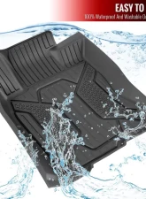 Spec-D Matte Black Injection TPE Floor Mats (5pc) Honda Civic 2016-2021                                     - MAT-CV16-MP - Image 7