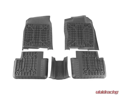Spec-D Matte Black Injection TPE Floor Mats (5pc) Honda Civic 2016-2021 - MAT-CV16-MP