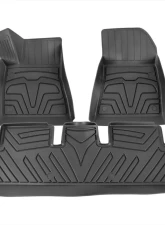 Spec-D Matte Black Injection TPE Floor Mats (5pc) Tesla Model 3 2017-2022                                     - MAT-TSLA317-MP - Image 10