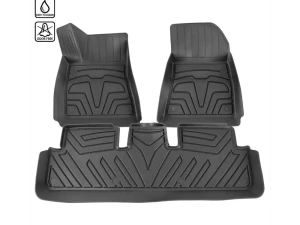 Spec-D Matte Black Injection TPE Floor Mats (5pc) Tesla Model 3 2017-2022 - MAT-TSLA317-MP - Image 2