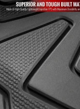 Spec-D Matte Black Injection TPE Floor Mats (5pc) Tesla Model 3 2017-2022                                     - MAT-TSLA317-MP - Image 5