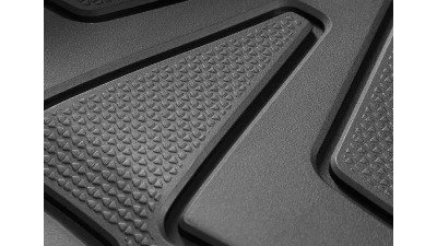 Spec-D Matte Black Injection TPE Front & Rear Floor Mats - 5PC Tesla Model 3 2017-2022                                     - MAT-TSLA317-MP - Image 5