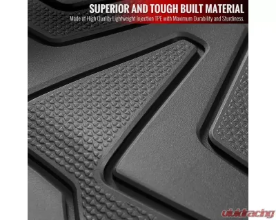 Spec-D Matte Black Injection TPE Floor Mats (5pc) Tesla Model 3 2017-2022 - MAT-TSLA317-MP