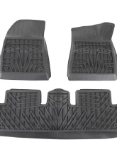 Spec-D Matte Black Injection TPE Floor Mats (5pc) Tesla Model 3 2017-2022                                     - MAT-TSLA317-MP - Image 9