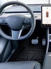Spec-D Matte Black Injection TPE Floor Mats (5pc) Tesla Model 3 2017-2022                                     - MAT-TSLA317-MP - Image 10