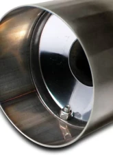Spec-D N1 Style 2.5" Inlet | 4" Outlet T-304 Stainless Steel Exhaust Muffler w/ Removable Silencer                                     - MF-RS310 - Image 4