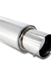 Spec-D N1 Style 2.5" Inlet | 4" Outlet T-304 Stainless Steel Exhaust Muffler w/ Removable Silencer                                     - MF-RS310 - Image 5
