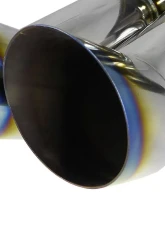 Spec-D Universal 2.5" Inlet | 3" Outlet T-304 Stainless Steel Exhaust Muffler w/ Dual Burn Tips                                     - MF-RS3DTT - Image 3