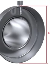 Spec-D Universal 3.5" Inlet T-304 Stainless Steel Muffler Silencer                                     - MF-SR78135 - Image 3
