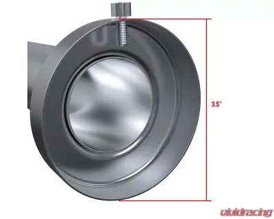 Spec-D Universal 3.5" Inlet T-304 Stainless Steel Muffler Silencer - MF-SR78135