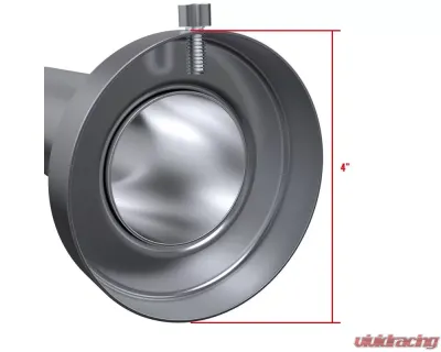 Spec-D Universal 4" Inlet T-304 Stainless Steel Muffler Silencer - MF-SR78140