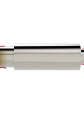 Spec-D Universal 3" Inlet | 4" Outlet T-304 Stainless Steel Spiral Flow Exhaust Muffler w/ Silencer                                     - MF-SS3103T - Image 2