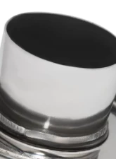 Spec-D Universal 2.5" Inlet | 4" Outlet T-304 Stainless Steel Spiral Flow Exhaust Muffler Burn Tip w/ Silencer                                     - MF-SS3103 - Image 10
