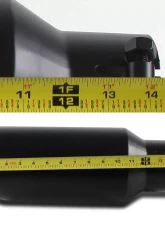 Spec-D Universal 4" Inlet | 6" Outlet Black Stainless Steel Bolt-On Angled Exhaust Tip                                     - MF-TP0406D-BS-TD - Image 4