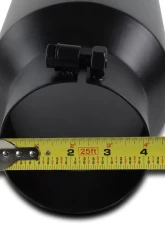 Spec-D Universal 4" Inlet | 6" Outlet Black Stainless Steel Bolt-On Angled Exhaust Tip                                     - MF-TP0406D-BS-TD - Image 5