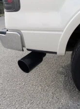 Spec-D Universal 4" Inlet | 6" Outlet Black Stainless Steel Bolt-On Angled Exhaust Tip                                     - MF-TP0406D-BS-TD - Image 8