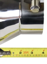 Spec-D Universal 4" Inlet | 6" Outlet Chrome Stainless Steel Bolt-On Angled Exhaust Tip                                     - MF-TP0406D-S-TD - Image 4