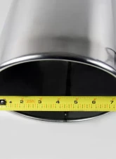 Spec-D Universal 4" Inlet | 8" Outlet Chrome Stainless Steel Bolt-On Angled Exhaust Tip                                     - MF-TP0408D-S-TD - Image 3