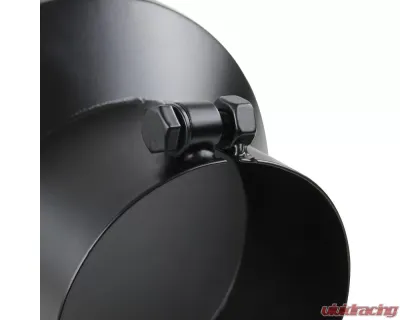 Spec-D Universal 5" Inlet | 8" Outlet Black Stainless Steel Bolt-On Angled Exhaust Tip - MF-TP0508D-BS-TD