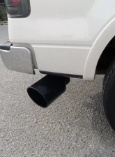 Spec-D Universal 5" Inlet | 8" Outlet Black Stainless Steel Bolt-On Angled Exhaust Tip                                     - MF-TP0508D-BS-TD - Image 5