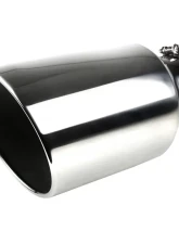 Spec-D Universal 5" Inlet | 8" Outlet Chrome Stainless Steel Bolt-On Angled Exhaust Tip                                     - MF-TP0508D-S-TD - Image 5