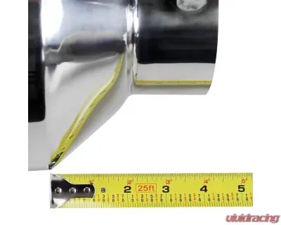 Spec-D Universal 5" Inlet | 8" Outlet Chrome Stainless Steel Bolt-On Angled Exhaust Tip - MF-TP0508D-S-TD