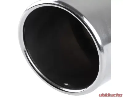 Spec-D Universal 2.5" Inlet | 4.125" Outlet Chrome T-304 Stainless Steel Angled Exhaust Tip (2pc) - MF-TPA001