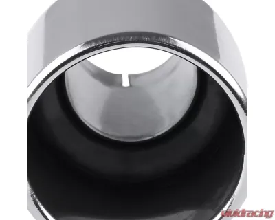 Spec-D Universal 2.5" Inlet | 4.125" Outlet Chrome T-304 Stainless Steel Angled Exhaust Tip (2pc) - MF-TPA001