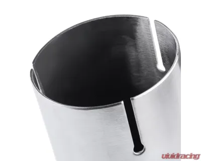 Spec-D Universal 2.5" Inlet | 4.125" Outlet Chrome T-304 Stainless Steel Angled Exhaust Tip (2pc) - MF-TPA001