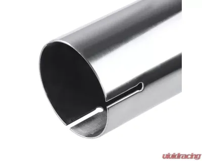 Spec-D Universal 2.5" Inlet | 4.125" Outlet Chrome T-304 Stainless Steel Angled Exhaust Tip (2pc) - MF-TPA001