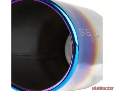 Spec-D Universal 2.5" Inlet | 3.875" Outlet Chrome T-304 Stainless Steel Angled Exhaust Tip (2pc) - MF-TPA002