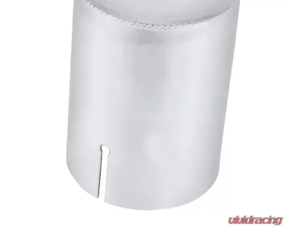 Spec-D Universal 2.5" Inlet | 3.875" Outlet Chrome T-304 Stainless Steel Angled Exhaust Tip (2pc) - MF-TPA002