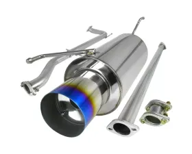 Spec-D T-304 Stainless Steel N1 Style Catback Exhaust System w/ Burnt Tip Honda Accord 1998-2002