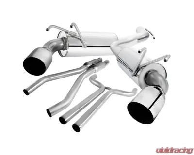 Spec-D T-304 Stainless Steel N1 Style Stainless Steel Dual Catback Exhaust System Chevrolet Camaro 2010-2015 - MFCAT2-CMR10