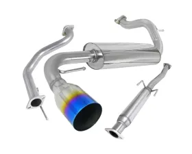 Spec-D T-304 Stainless Steel N1 Style Catback Exhaust System w/ Burnt Tip Honda CRX 1988-1991