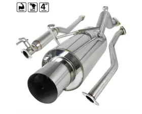 Spec-D T-304 Stainless Steel N1 Style Catback Exhaust System Honda Civic 2001-2005