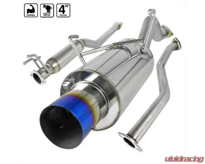 Spec-D T-304 Stainless Steel N1 Style Catback Exhaust System w/ Burnt Tip Honda Civic 2001-2005 - MFCAT2-CV01T-SD