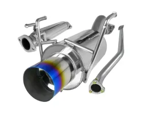 Spec-D T-304 Stainless Steel N1 Style Catback Exhaust System w/ Burnt Tip Honda Civic 2002-2005