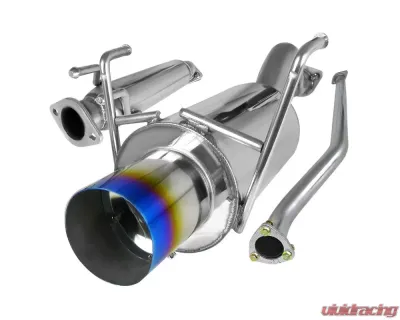 Spec-D T-304 Stainless Steel N1 Style Catback Exhaust System w/ Burnt Tip Honda Civic 2002-2005 - MFCAT2-CV023T-SD