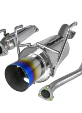 Spec-D T-304 Stainless Steel N1 Style Catback Exhaust System w/ Burnt Tip Honda Civic 2002-2005                                     - MFCAT2-CV023T-SD - Image 10