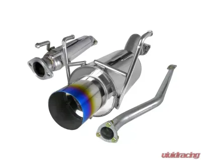 Spec-D T-304 Stainless Steel N1 Style Catback Exhaust System w/ Burnt Tip Honda Civic 2002-2005 - MFCAT2-CV023T-SD