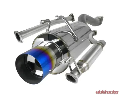 Spec-D T-304 Stainless Steel N1 Style Catback Exhaust System w/ Burnt Tip Honda Civic SI 2006-2011 - MFCAT2-CV062SIT-SD