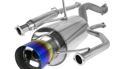 Spec-D T-304 Stainless Steel N1 Style Catback Exhaust System w/ Burnt Tip Honda Civic 1992-2000                                     - MFCAT2-CV92T-SD - Image 10