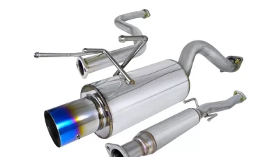 Spec-D T-304 Stainless Steel N1 Style Catback Exhaust System w/ Burnt Tip Honda Civic 1996-2000                                     - MFCAT2-CV963T-SD - Image 8