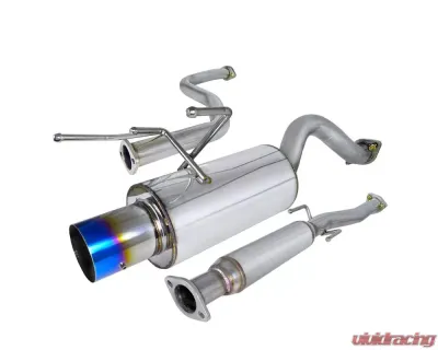 Spec-D T-304 Stainless Steel N1 Style Catback Exhaust System w/ Burnt Tip Honda Civic 1996-2000 - MFCAT2-CV963T-SD